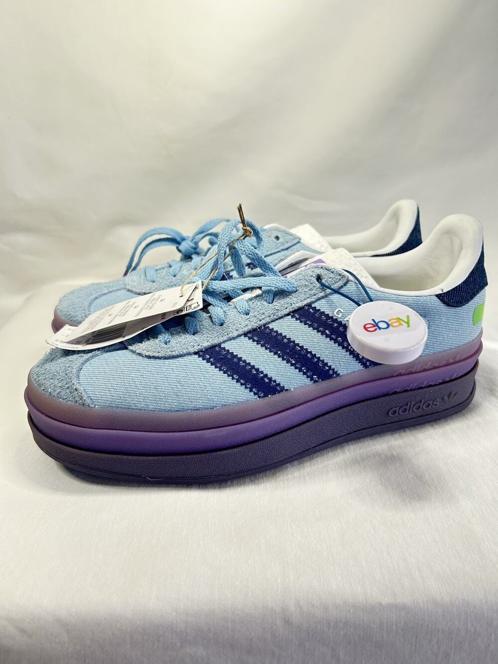 Adidas Gazelle Bold x KSENIASCHNAIDER Sz 7.5 IG4339 Bold Blue Denim